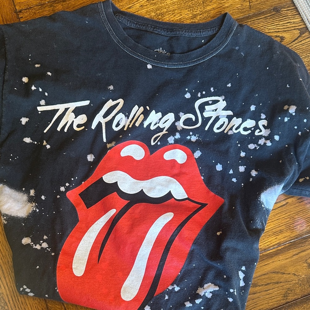 The Rolling Stones Black and Red Graphic Tee